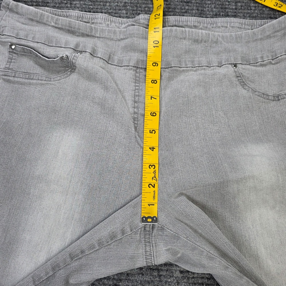 Ruby Rd Pull On‎ Straight Leg Jeans 
Women's Size 16 Gray Stretch Denim Casual - Picture 5 of 7